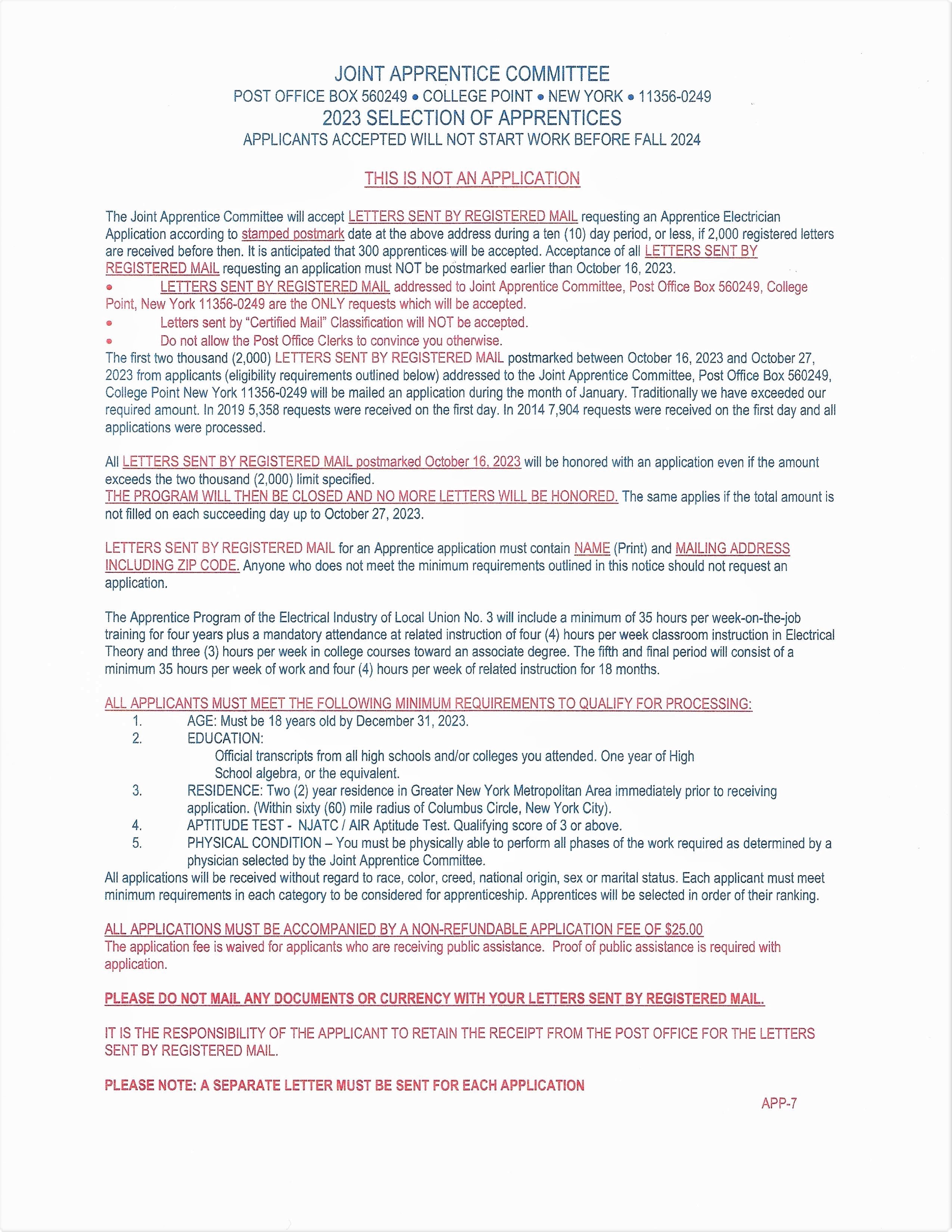 Apprenticeship Recruitment Opens October 16th Local Union No. 3 IBEW